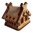 DOMEK las w słoiku ogród szkle 3D chatka sklejki kwiaciarnia dekoracja drewniana miniaturka miniaturowe dekoracje (2)