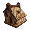 DOMEK las w słoiku ogród szkle 3D chatka sklejki kwiaciarnia dekoracja drewniana miniaturka miniaturowe dekoracje