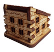 Drewniany DOMEK las w słoiku ogród szkle 3D chatka sklejki kwiaciarnia dekoracja drewniana miniaturka miniaturowe dekoracje (2)