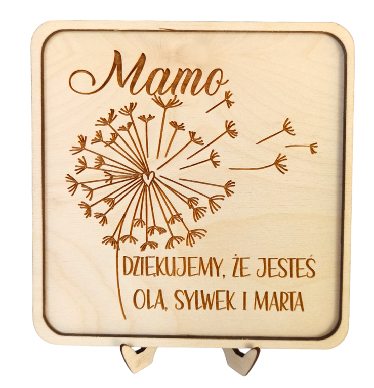 DZIEŃ MAMY stojące życzenia dla mamy grawer stojący obrazek prezent święto (1)