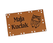 karmel Naszywki wszywki ekoskóra TWOJA NAZWA  metka rękodzieło handmade naszywka WZORY (6)