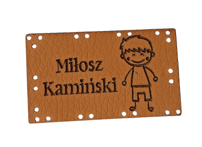 karmel Naszywki wszywki ekoskóra TWOJA NAZWA  metka rękodzieło handmade naszywka WZORY (2)