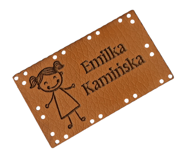 karmel Naszywki wszywki ekoskóra TWOJA NAZWA  metka rękodzieło handmade naszywka WZORY (3)