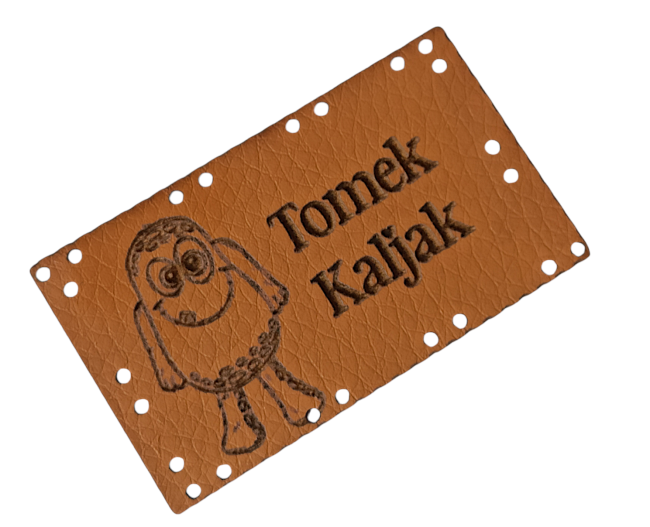 karmel Naszywki wszywki ekoskóra TWOJA NAZWA  metka rękodzieło handmade naszywka WZORY (5)
