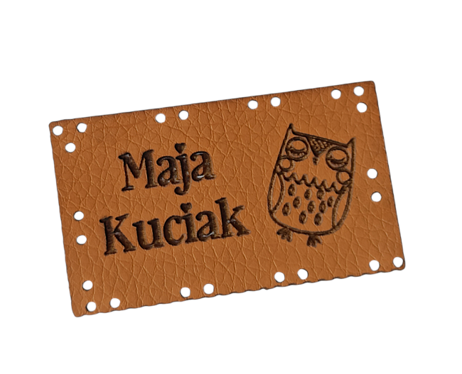 karmel Naszywki wszywki ekoskóra TWOJA NAZWA  metka rękodzieło handmade naszywka WZORY (6)