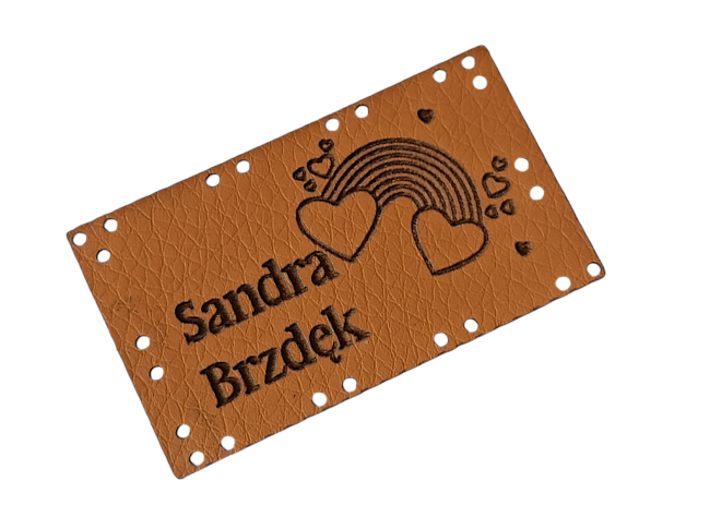 karmel Naszywki wszywki ekoskóra TWOJA NAZWA  metka rękodzieło handmade naszywka WZORY (7)