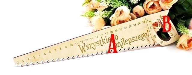 DREWNIANA PIŁA PREZENT Z PRZYMRUŻENIEM OKA pomysł na prezent LINIJKA miarka facet urodziny 40 50 60 (4)