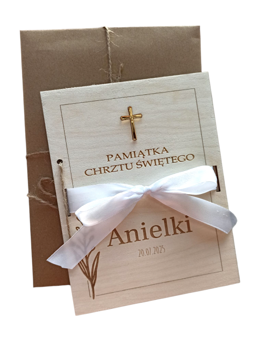 Chrzest Święty ŻYCZENIA na chrzciny pamiątka prezent z kopertą dla dziewczynki dla chłopca (1)