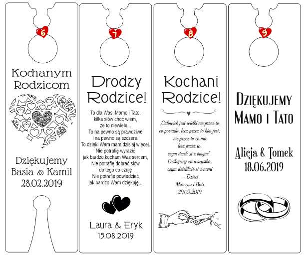 Podziękowanie świadkom RODZICOM SKRZYNKA pudełko na wino (7)
