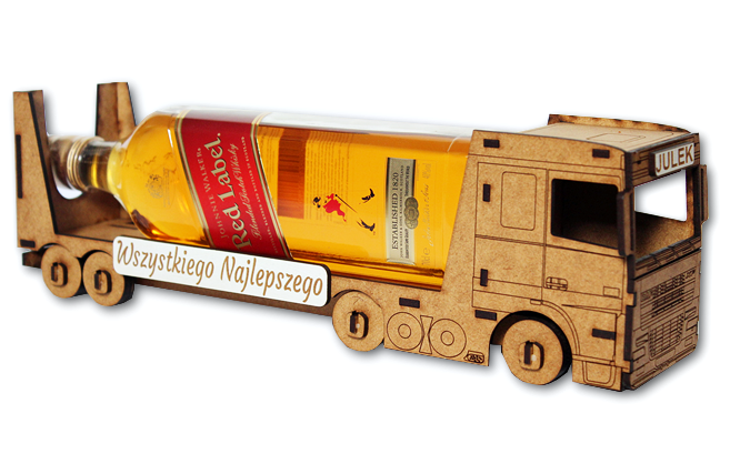WÓDOWÓZ tir CIĘŻARÓWKA kierowcy URODZINY pudełko alkohol BAREK 40 18  (1)