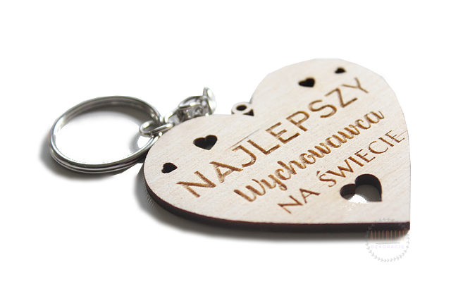 DZIEŃ NAUCZYCIELA szkoła ŚLUBOWANIE brelok do kluczy prezent podziękowanie drewniany (2)