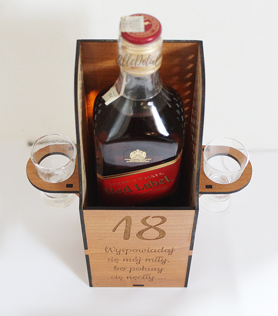 KONFESJONAŁ zabawne pudełko na alkohol URODZINY 18 30 40 60 prezent box opakowanie  (2)
