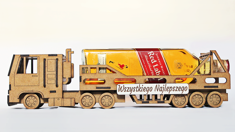 WÓDOWÓZ tir CIĘŻARÓWKA na alkohol URODZINOWY 18 30 40 50 60 70 emerytura prezent urodziny imieniny (2)