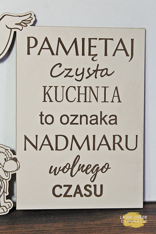  PLAKAT tablica na ścianę sentencja Z TWOIM TEKSTEM do kuchni dekoracja grawer personalizacja (4)