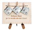  RAMKA na okrągłe urodziny 18 20 30 40 50 60 70 PREZENT banknoty wiszące życzenia tabliczka śmieszny życzenia (2)