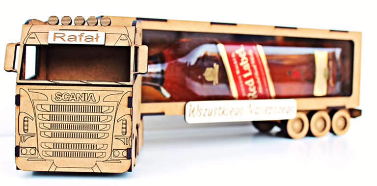  WÓDOWÓZ tir z halogenami CIĘŻARÓWKA na alkohol URODZINOWY 18 30 40 50 60 70 emerytura KAWALERSKIE (3)
