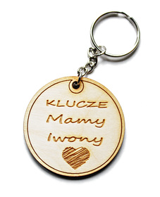 brelok do kluczy DLA MAMY imię GRAWER prezent NA URODZINY zabawny tekst urodzinowy gadżet klucze 30 40 50 60 70 80