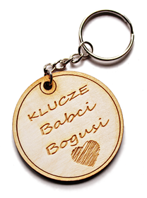 brelok do kluczy DLA BABCI imię GRAWER prezent NA URODZINY zabawny tekst urodzinowy gadżet klucze 30 40 50 60 70 80