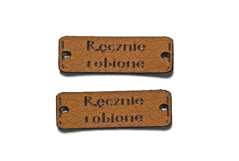 Wszywka 30x10 metka ekoskóra RĘCZNIE ROBIONE rękodzieło prezent  (1)