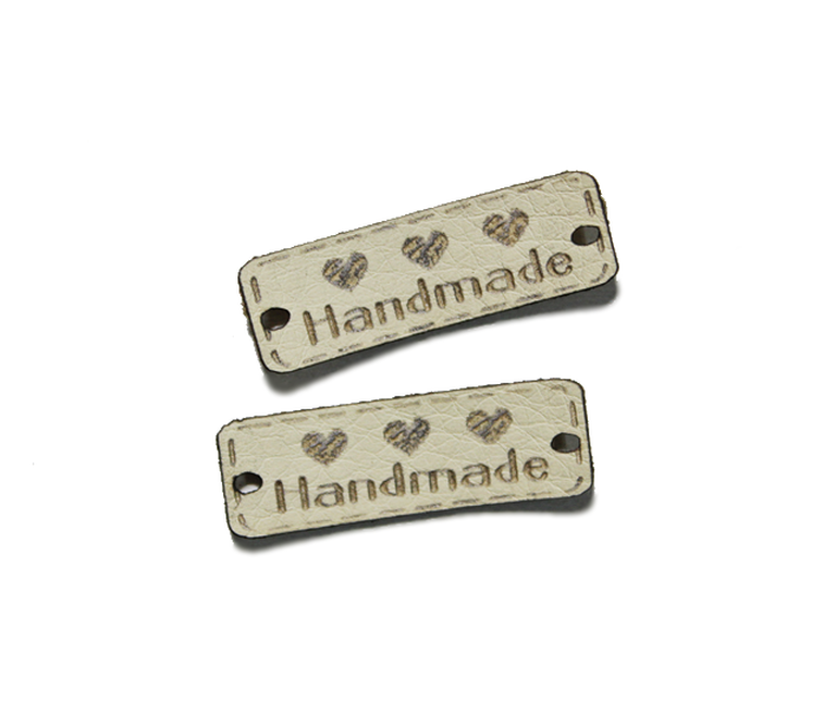 Wszywka 30x10 metka ekoskóra HANDMADE rękodzieło prezent  (1)