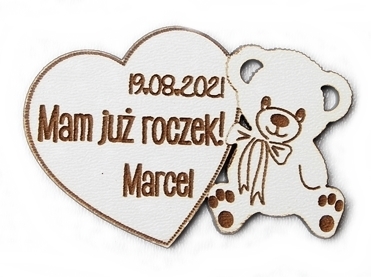 PODZIĘKOWANIA dla gości CHRZEST roczek MAGNES grawer magnesy na urodziny (1)