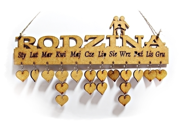 ZAWIESZKI serca do kalendarza rodzinnego kalendarz x10 (2)