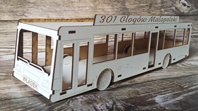  AUTOBUS wódowóz pudełko na alkohol EMERYTURA URODZINY prezent dla kierowcy autobusu PKS wycieczkowy opakowanie skrzynka