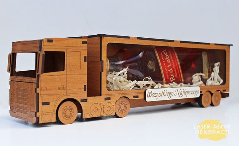  WÓDOWÓZ tir CIĘŻARÓWKA na alkohol URODZINOWY 18 30 40 50 60 70 emerytura KAWALERSKIE skrzynka na alkohol (5)