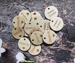 Zawieszka dwustronna drewniane metki HANDMADE rękodzieło oznaczanie wyrobów podziękowanie za zakup metka zawieszki DZIĘKUJĘ ŻE JESTEŚ (2)