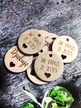  Zawieszka dwustronna podziękowanie za zakupy rękodzieło handmade drewniana (6)