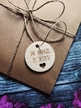 TWÓJ TEKST Zawieszka dwustronna podziękowanie za zakupy rękodzieło handmade drewniana (2)