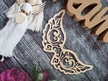 Skrzydła skrzydełka drewniane anioł makrama  rękodzieło półfabrykanty laleczki 18,5cm #2