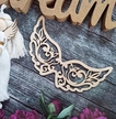  Skrzydła skrzydełka drewniane anioł makrama  rękodzieło półfabrykanty laleczki 18,5cm #2 (2)
