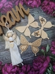 Skrzydła Wróżki wróżka drewniane duże makrama MOTYL skrzydełka anioł rękodzieło półfabrykanty laleczki 3 sztuki 12cm 3 sztuki